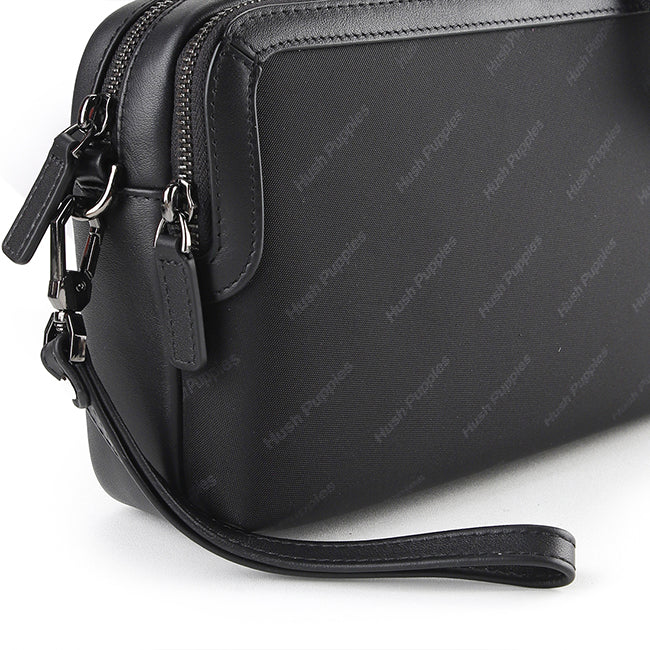 Stanford Clutch/Msg Bag In Black
