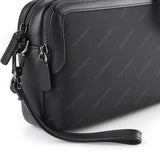 Stanford Clutch/Msg Bag In Black