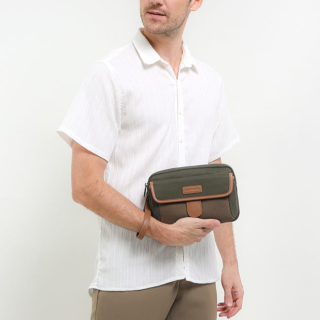 Treasure Clutch In Khaki