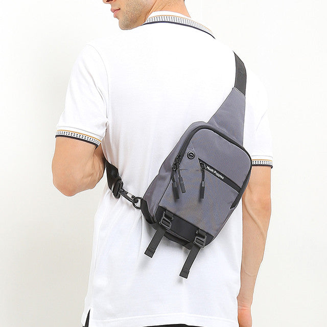 Parrey Chest Bag In Grey