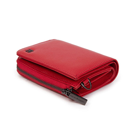 Ava Bi Fold V Lanyard In Red