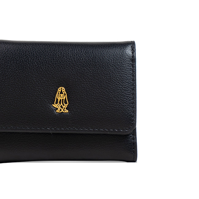 Short Wallet Christopher Tri Fold Wlt In Black