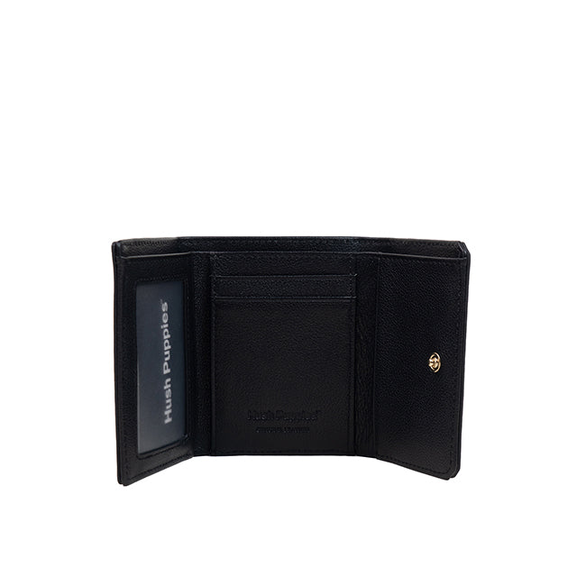 Short Wallet Christopher Tri Fold Wlt In Black