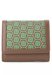 Art Deco Ii Tri Fold Wlt In Brown