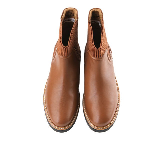 Boots Jodie Chelsea In Cognac Leather