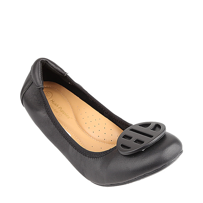 Hush Puppies Sepatu Almond Toe Wanita Albie In Black