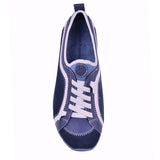 Lace Up Ladies Casual - Qualify In Navy Leather