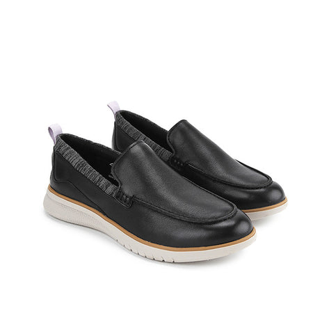 Advance Wthr Loafer In Bold Black Leather