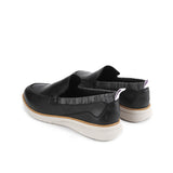 Advance Wthr Loafer In Bold Black Leather
