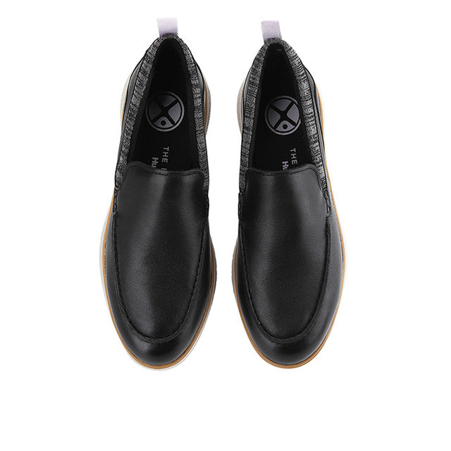 Advance Wthr Loafer In Bold Black Leather