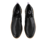 Advance Wthr Loafer In Bold Black Leather
