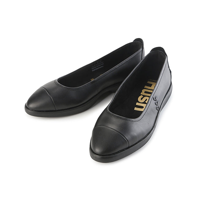 Aura Ballet In Bold Black Leather