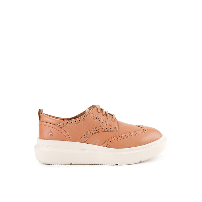 Casual Joy Wingtip In Tan Leather