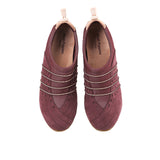 Slip On Energize In Merlot Red Nubuck