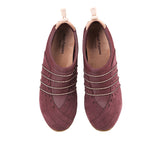Slip On Energize In Merlot Red Nubuck
