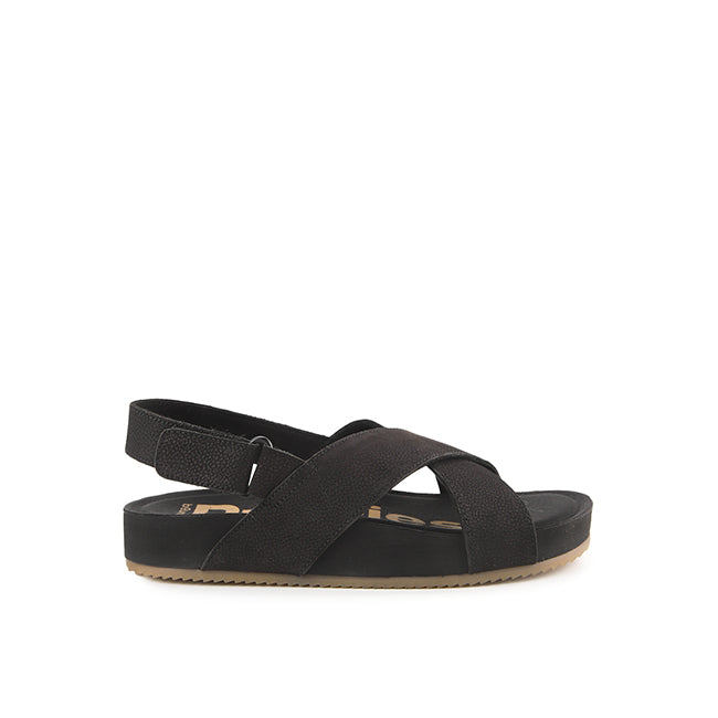 Mylah Slingback In Bold Black Nubuck