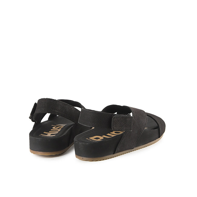 Mylah Slingback In Bold Black Nubuck