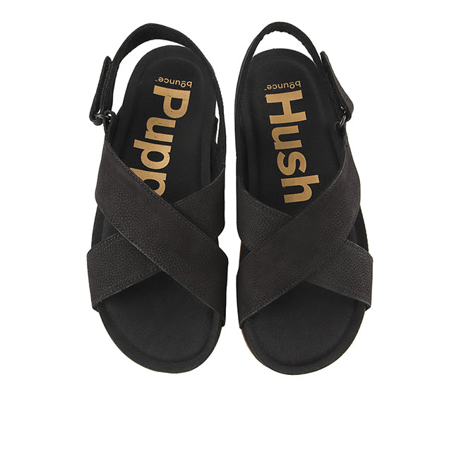 Mylah Slingback In Bold Black Nubuck