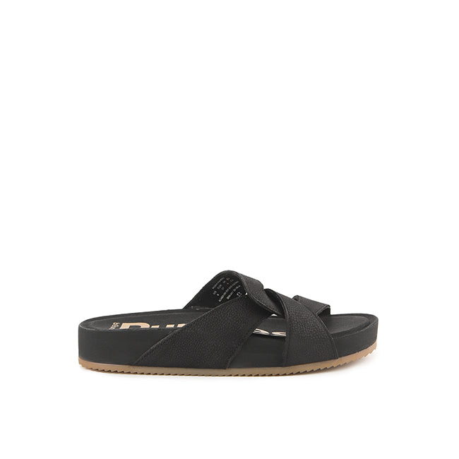Mylah Twist Slide In Bold Black Nubuck