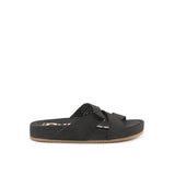 Mylah Twist Slide In Bold Black Nubuck