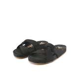 Mylah Twist Slide In Bold Black Nubuck