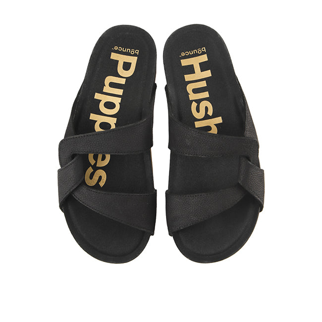Mylah Twist Slide In Bold Black Nubuck