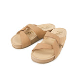 Mylah Twist Slide In Soft Tan Nubuck