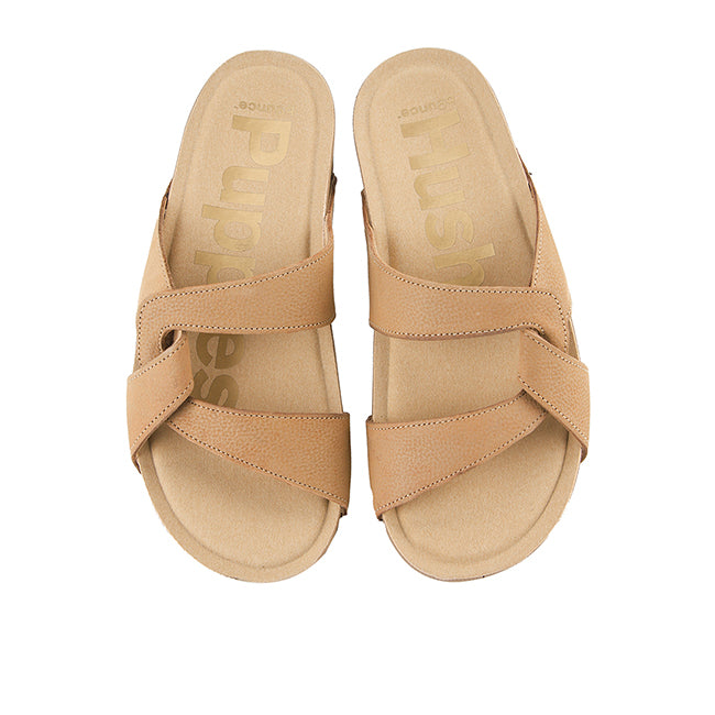 Mylah Twist Slide In Soft Tan Nubuck