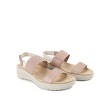 Strap Breathe Gore Sandal In Warm Taupe Leather