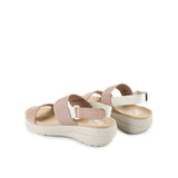 Strap Breathe Gore Sandal In Warm Taupe Leather