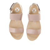 Strap Breathe Gore Sandal In Warm Taupe Leather