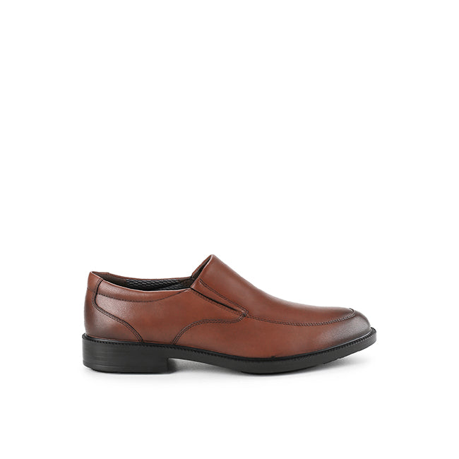Slip On Irving Banker In Dark Brown Wp Lea