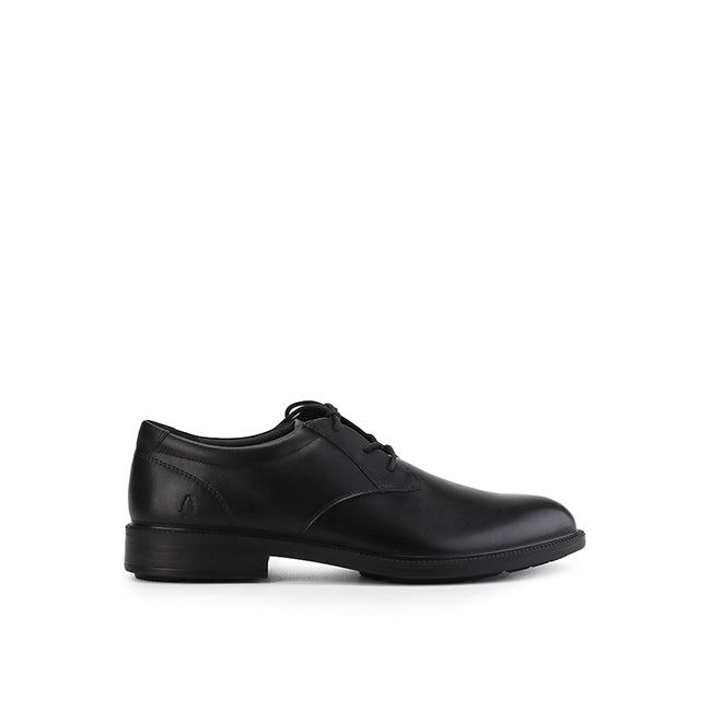 Lace Up Banker Laceup In Bold Black Leather