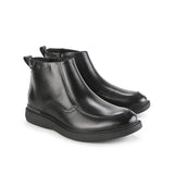 Alpha Zip Boots In Black