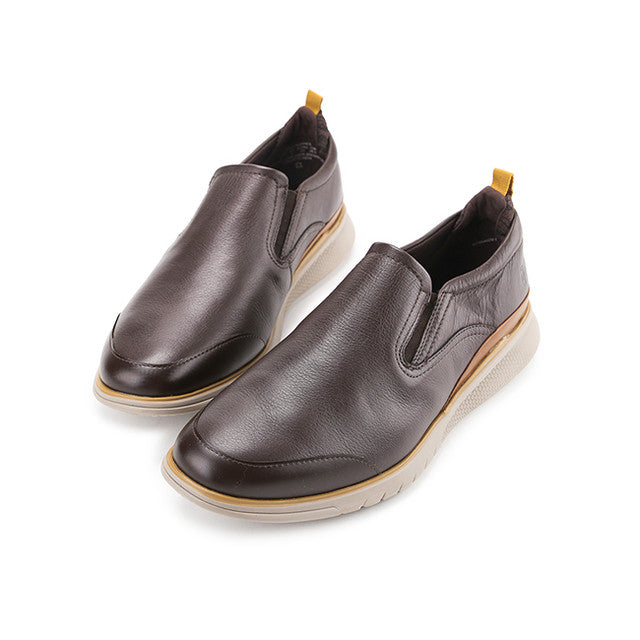 Advance Wthr Slipon In Dark Brown Leather