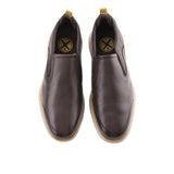 Advance Wthr Slipon In Dark Brown Leather