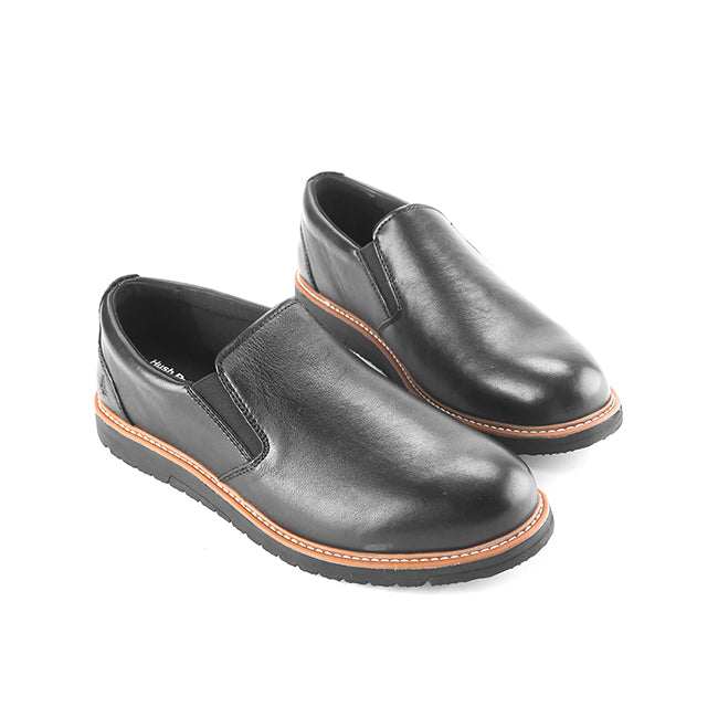Slip On Jenson Slip In Bold Black Leather