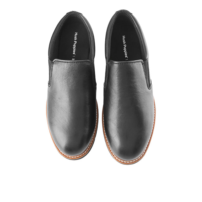 Slip On Jenson Slip In Bold Black Leather