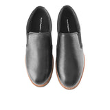 Slip On Jenson Slip In Bold Black Leather