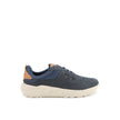 Seventy8 Lthr Runner In Navy Blue Nubuck
