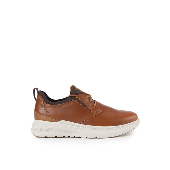 Excel Lace Up In Cognac Leather
