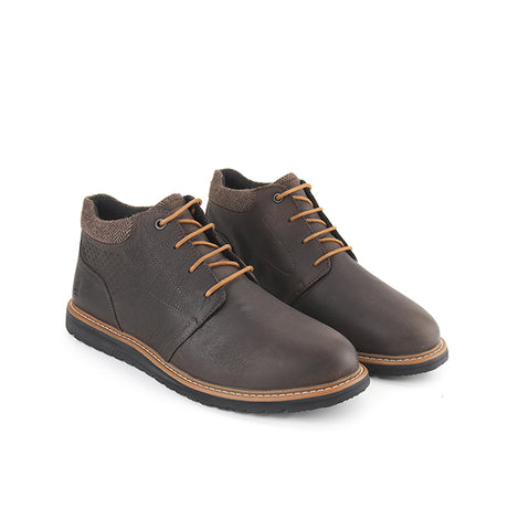 Jenson Lace Boot In Dark Brown Leather