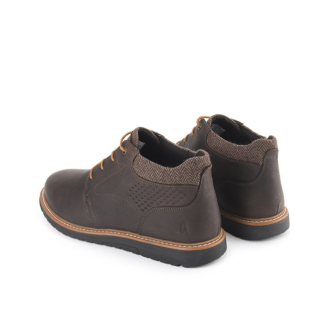 Jenson Lace Boot In Dark Brown Leather