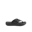 Activate Toepost In Bold Black Leather
