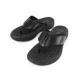 Activate Toepost In Bold Black Leather