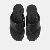 Activate Toepost In Bold Black Leather