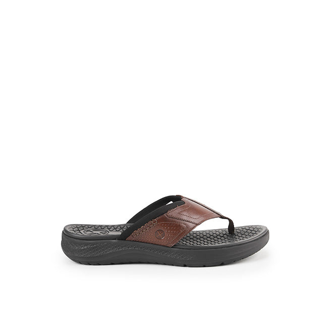 Activate Toepost In Dark Brown Leather