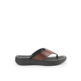 Activate Toepost In Dark Brown Leather