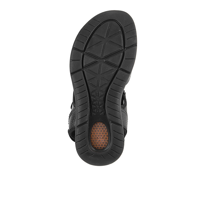 Activate Qtr Strap In Bold Black Leather