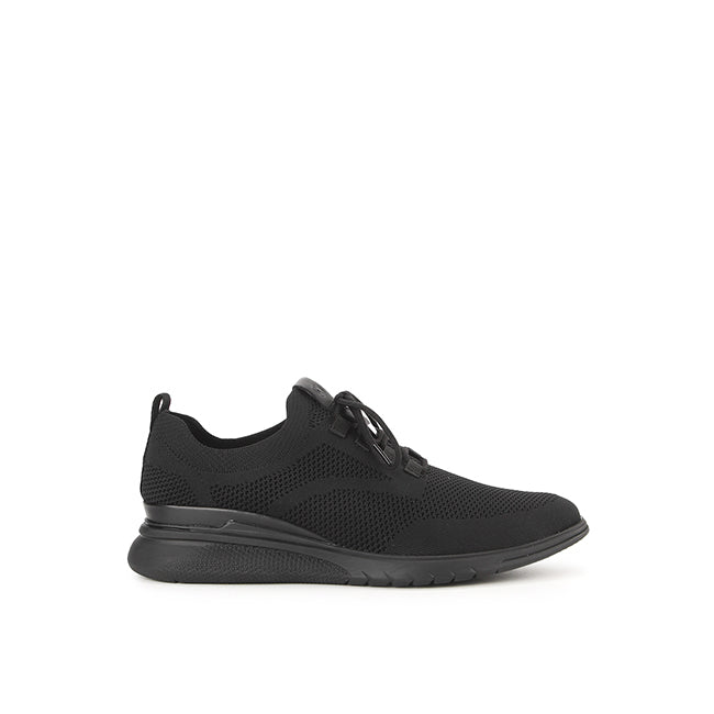 Advance Knit Lace Up In Bold Black Knit